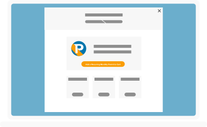 illustration of buy parking page on laptop